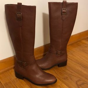 Cole Haan Tan Riding Boots